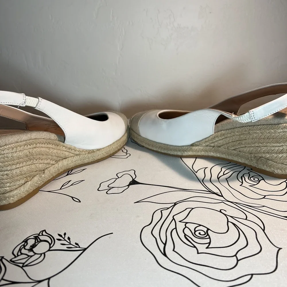 Cole Haan women's Shoes Sandals Cloudfeel Espadrille Wedge Slingback Size 10B